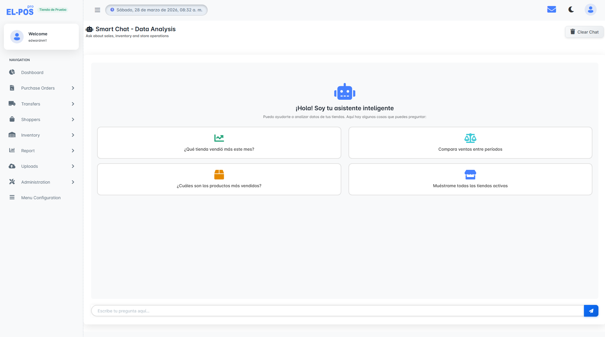 Módulo de chat con inteligencia artificial del Backoffice