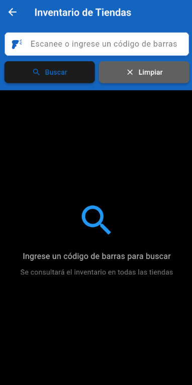 Inventario en tiempo real de todas las tiendas